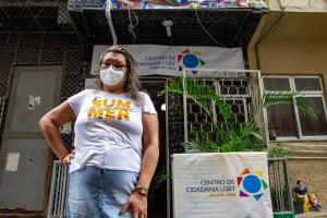 Gilmara no Centro de Cidadania LGBT